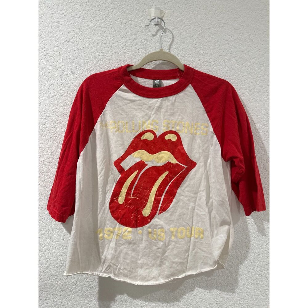 RARE Vintage The Rolling Stones 1972 US Tour Unisex Raglan T Shirt
